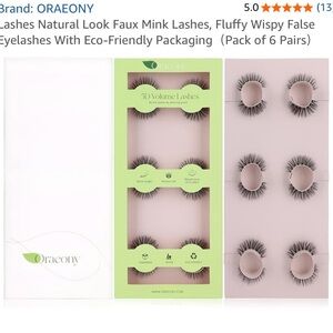 🦩Faux Mink Lashes natural look - Black🦩